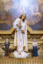 statue of sacred art in the interior of the Basilica of the martires, church of the santissimo sacramento, Lisbon.