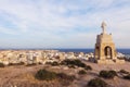 Statue of the Sacred Heart of Jesus in Almeria Royalty Free Stock Photo