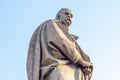 The statue of Sadriddin Aini Tajik and Uzbek Soviet writer, public figure and scientist