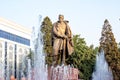 The statue of Sadriddin Aini Tajik and Uzbek Soviet writer, public figure and scientist