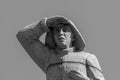 Statue Sailor On Lookout At Amsterdam The Netherlands 5-4-2020 Royalty Free Stock Photo