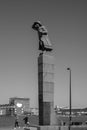 Statue Sailor On Lookout At Amsterdam The Netherlands 5-4-2020 Royalty Free Stock Photo