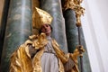 Statue of Saint, Altar in Collegiate church in Salzburg Royalty Free Stock Photo