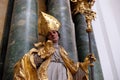 Statue of Saint, Altar in Collegiate church in Salzburg Royalty Free Stock Photo