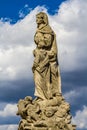 Statue of Saint Anne-Kutna Hora,Czech Republic Royalty Free Stock Photo