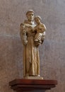 Statue Saint Anthony of Padua, interior Esztergom Basilica, Esztergom, Hungary Royalty Free Stock Photo