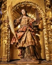 Statue of Saint Barbara in the Church of Haro, La Rioja, Spain Royalty Free Stock Photo