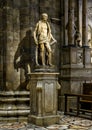 Statue of Saint Bartholomew by Marco d`Agrate, Milan Cathedral