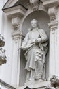 Statue of Saint, Church of the nine choirs of angels in Vienna Royalty Free Stock Photo