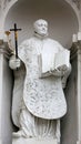 Statue of Saint, Church of the nine choirs of angels in Vienna Royalty Free Stock Photo