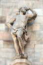 Statue of Saint on the facade of the Milan Cathedral, Duomo di Santa Maria Nascente, Milan, Italy Royalty Free Stock Photo