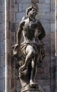 Statue of Saint on the facade of the Milan Cathedral, Duomo di Santa Maria Nascente, Milan, Italy Royalty Free Stock Photo