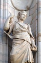 Statue of Saint on the facade of the Milan Cathedral, Duomo di Santa Maria Nascente, Milan, Italy Royalty Free Stock Photo