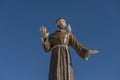 Caninde de Sao Francisco, Sergipe, Brazil - June 26, 2016: Statue of Saint Francis of Assisi