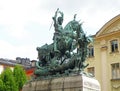 Statue of Saint George and the Dragon in Stockholm Royalty Free Stock Photo