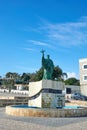 Statue of Saint Goncalo de Lagos in the streets of Lagos, Algarve, south of Portugal