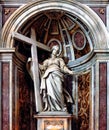 Statue of Saint Helena sancta helena inside the st peters church basilica in the vatican, rome, Royalty Free Stock Photo