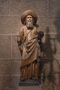 Statue of Saint Jacques Royalty Free Stock Photo