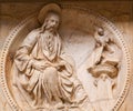 Statue of Saint Jerome or Hieronymus in Siena Cathedral Royalty Free Stock Photo