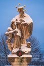 Statue of Saint John of Nepomuk or John Nepomucene in Sonntagberg, Austria