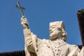 Saint John of Nepomuk Statue - Castello Sforzesco Milan Royalty Free Stock Photo