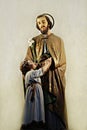 Statue Saint Joseph with little Jesus Royalty Free Stock Photo