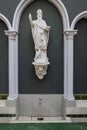 Statue of Saint Liborius inside the well house of the Liborius healing spring Royalty Free Stock Photo