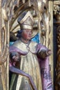 Statue of the Saint on the main altar in the church of St Catherine of Alexandria in Krapina, Croatia Royalty Free Stock Photo