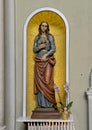 Statue of Saint Mary Magdalene in the Church of Santa Maria Maddalena in Castiglione del Lago, Italy. Royalty Free Stock Photo