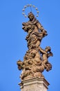 Statue saint Mary, town Kutna Hora Royalty Free Stock Photo