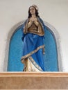 Statue of Saint Mary the Virgin inside the Church of Saint Rita