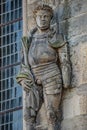 Statue of Saint Maurice black Knight in Magdeburg Cathedral as Roman soldier from Thebes in 13 century, Magdeburg, Germany, Royalty Free Stock Photo