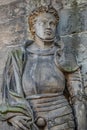 Statue Of Saint Maurice Black Knight In Magdeburg Cathedral As Roman Soldier From Thebes In 13 Century, Magdeburg, Germany,