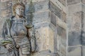 Statue Of Saint Maurice Black Knight In Magdeburg Cathedral As Roman Soldier From Thebes In 13 Century, Magdeburg, Germany,