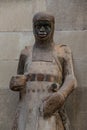 Statue of Saint Maurice in Magdeburg Cathedral as Roman soldier Royalty Free Stock Photo