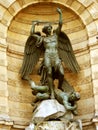 Statue of Saint Miche, closeup- Paris