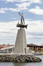 Statue of Saint Nicholas in Nessebar, Bulgaria Royalty Free Stock Photo