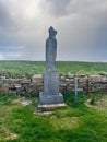 Statue of Saint Patrick at Down Patrick Head Royalty Free Stock Photo