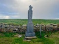 Statue of Saint Patrick at Down Patrick Head Royalty Free Stock Photo