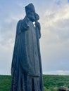 Statue of Saint Patrick at Down Patrick Head Royalty Free Stock Photo