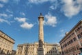 Statue of Saint Paul on Piazza Colonna in Rome, Italy. Royalty Free Stock Photo