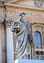Statue of Saint Peter the Apostle at the Vatican Royalty Free Stock Photo
