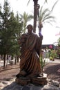 The statue of Saint Peter in Capharnaum Royalty Free Stock Photo