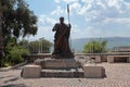 The statue of Saint Peter at Capharnaum, Israel Royalty Free Stock Photo