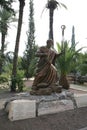 The Statue of Saint Peter at Capharnaum, Israel. Royalty Free Stock Photo