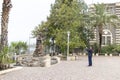 Statue of Saint Peter in Capharnaum Royalty Free Stock Photo