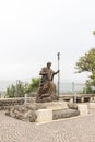 Statue of Saint Peter in Capharnaum Royalty Free Stock Photo