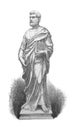 The statue of the Saint Peter by Donatello in the old book La Renaissance, by E. Muntz, 1882, Paris
