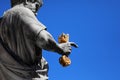 Statue of Saint Peter and the Golden Key of heaven Royalty Free Stock Photo