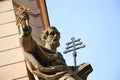 Statue of Saint Peter in Prague Royalty Free Stock Photo